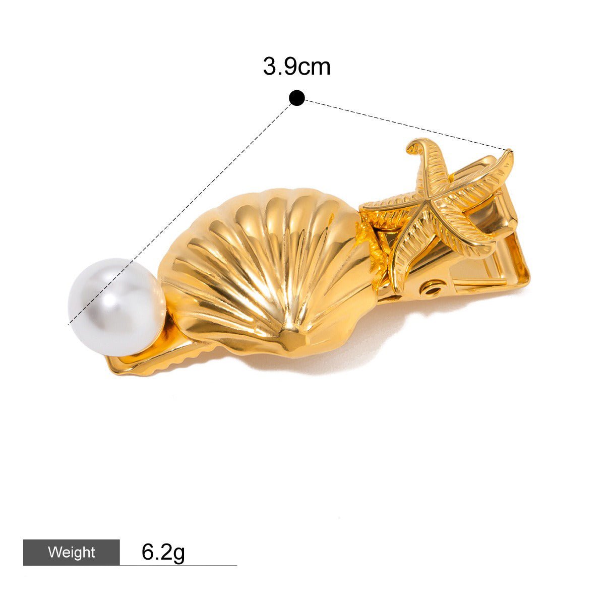 18K gold geometric/shell/flower - shaped design high - end hair accessories - mavazie
