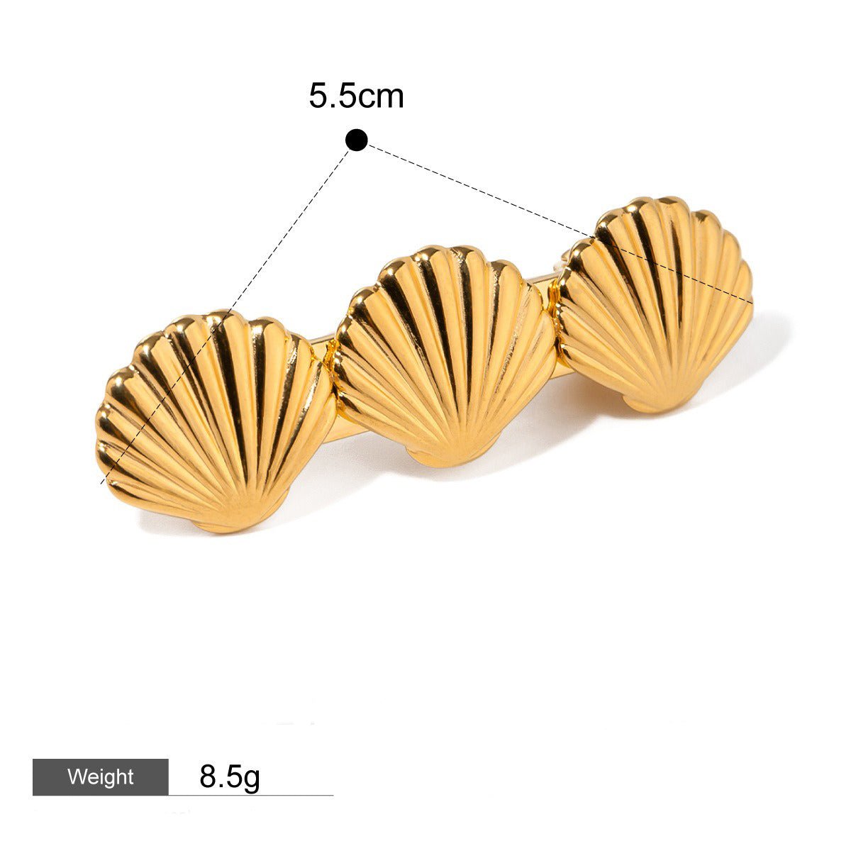 18K gold geometric/shell/flower - shaped design high - end hair accessories - mavazie