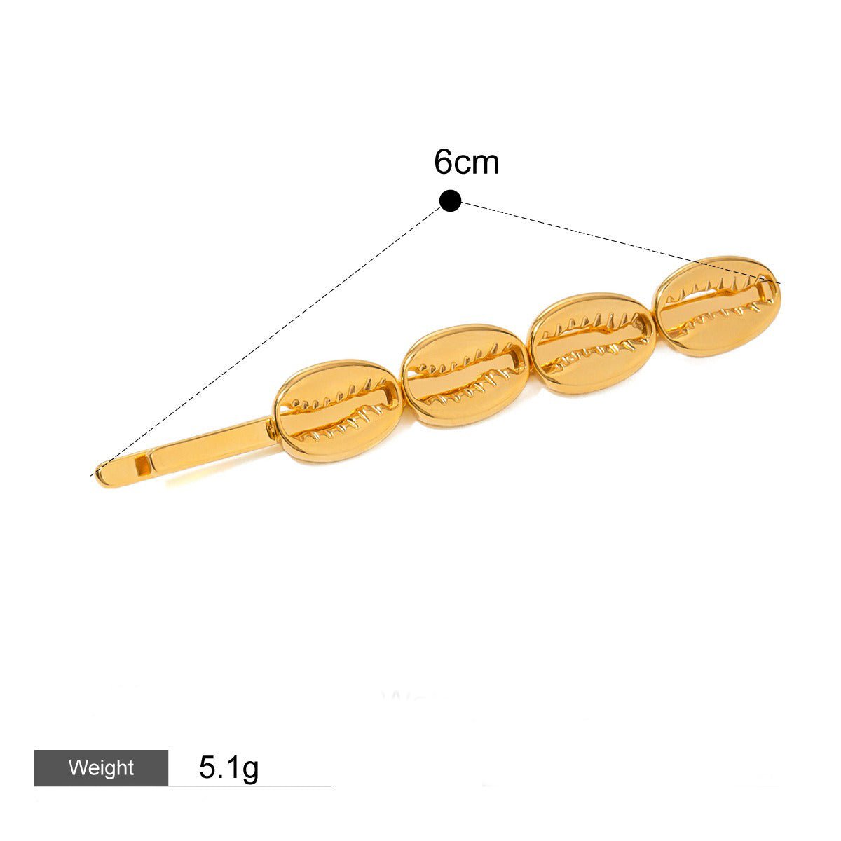 18K gold geometric/shell/flower - shaped design high - end hair accessories - mavazie