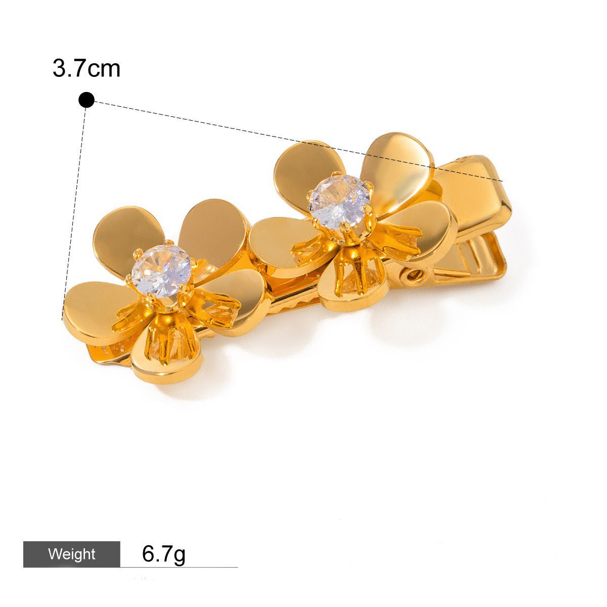 18K gold geometric/shell/flower - shaped design high - end hair accessories - mavazie
