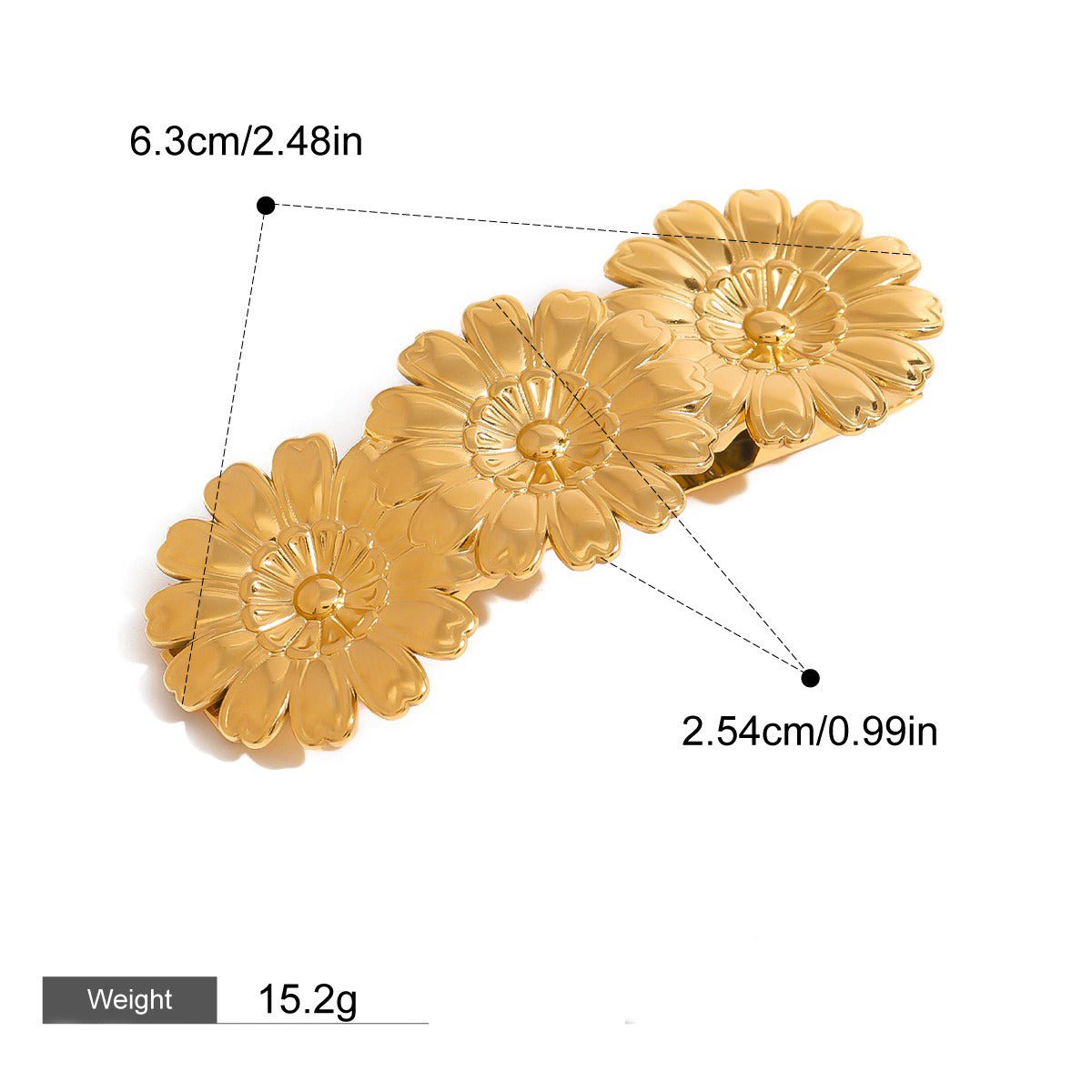 18K gold geometric/shell/flower - shaped design high - end hair accessories - mavazie