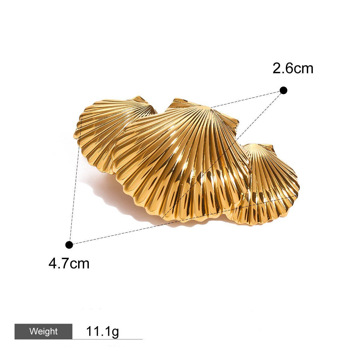 18K gold geometric/shell/flower - shaped design high - end hair accessories - mavazie