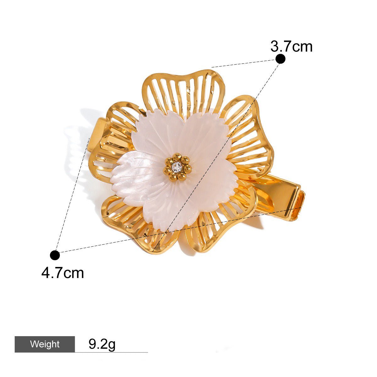 18K gold geometric/shell/flower - shaped design high - end hair accessories - mavazie