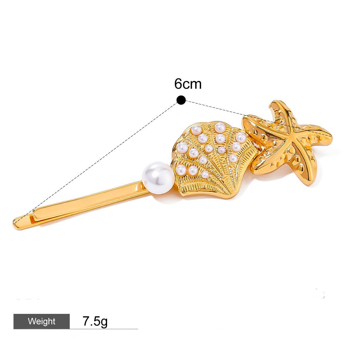 18K gold geometric/shell/flower - shaped design high - end hair accessories - mavazie