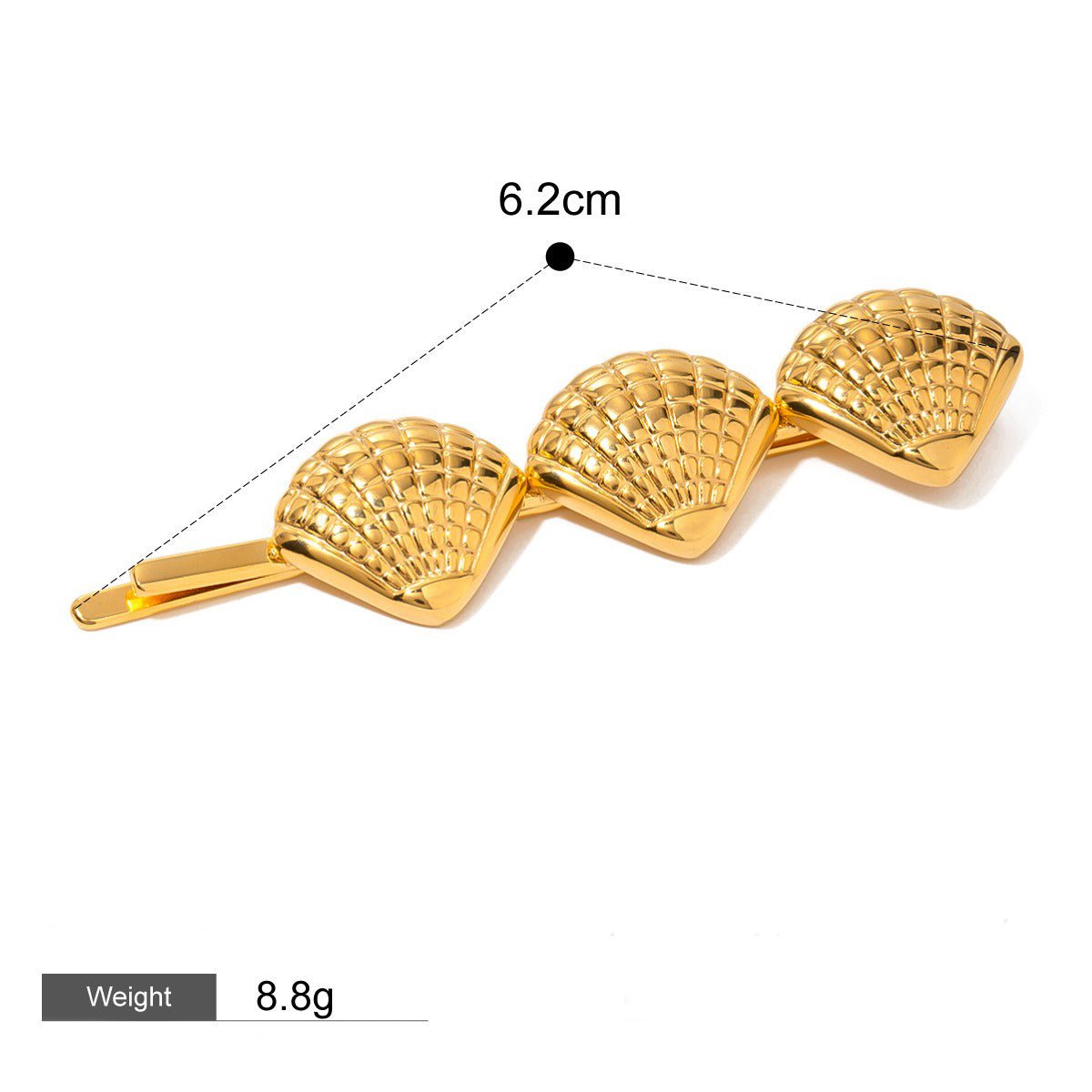 18K gold geometric/shell/flower - shaped design high - end hair accessories - mavazie