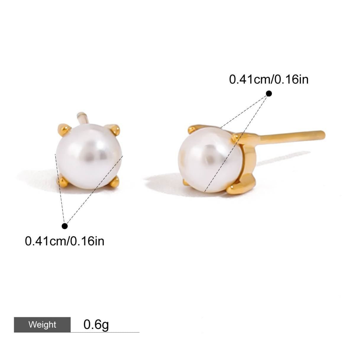 18K gold inlaid pearls exquisite design noble earrings - mavazie