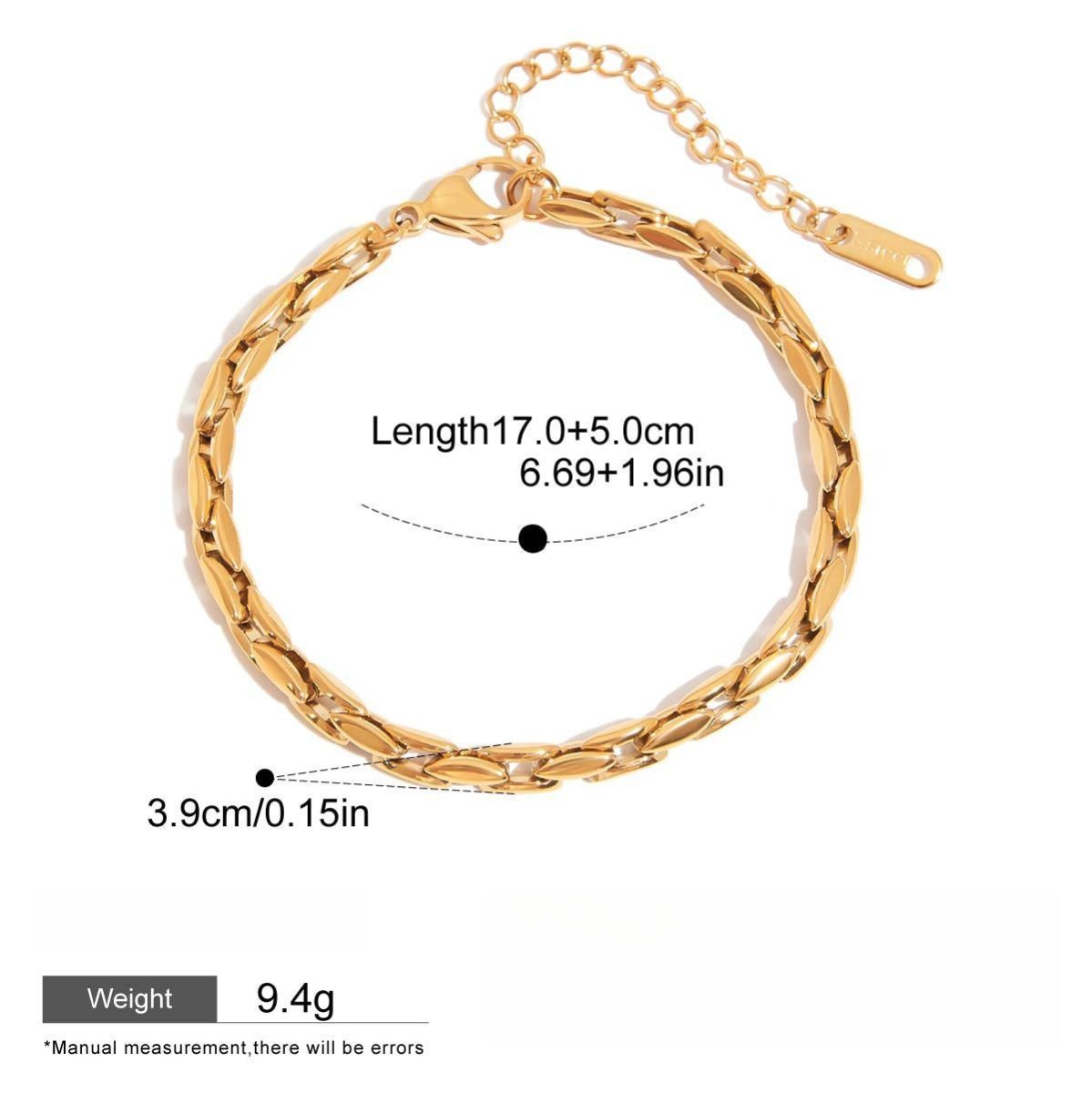 18k gold light luxury high - end bracelet - mavazie
