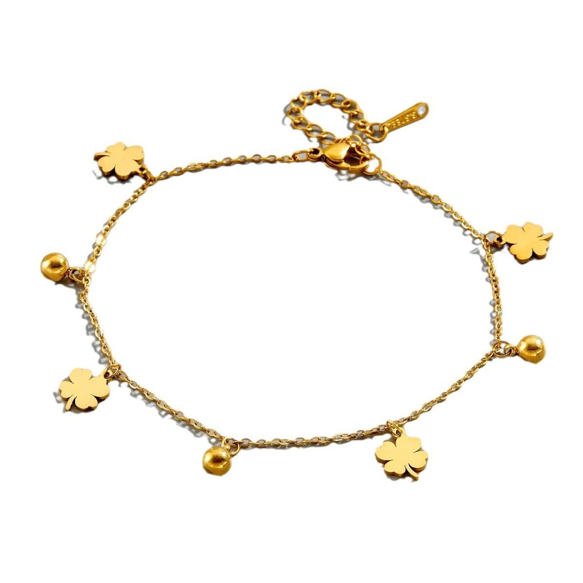 Gold Four - Leaf Clover Luxury Bracelet - mavazie