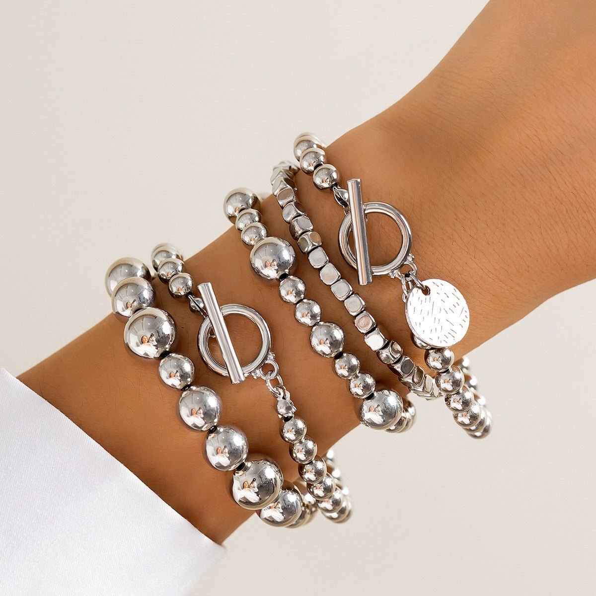 Imitation Pearl Stacking Bracelet - mavazie