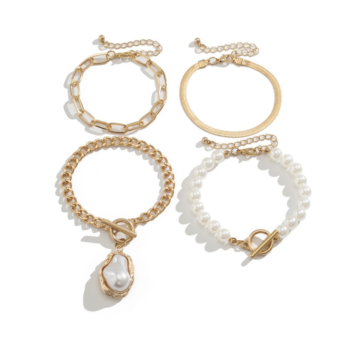 Imitation Pearl Stacking Bracelet - mavazie