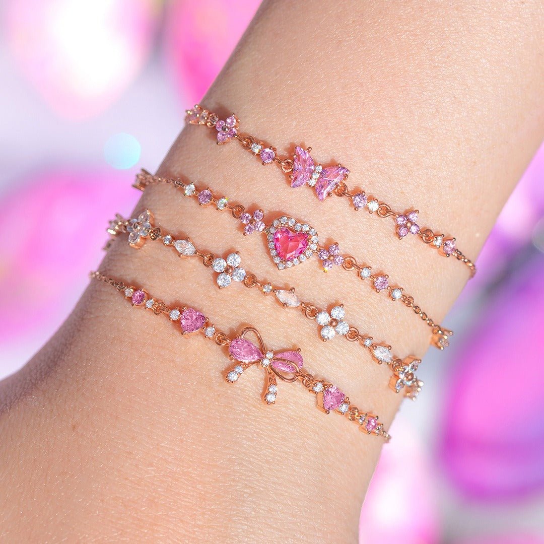 Love Zircon Butterfly Festival Bracelet - mavazie