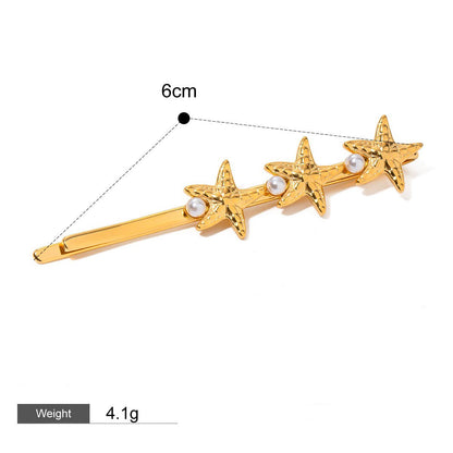 18K gold geometric/shell/flower - shaped design high - end hair accessories - mavazie