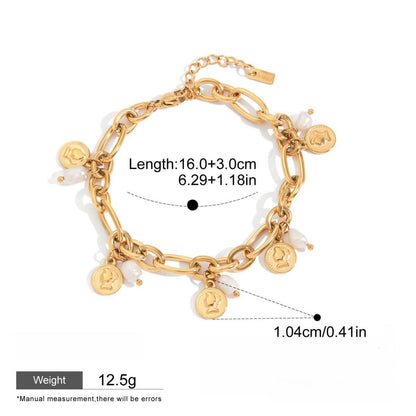 18k gold light luxury high - end bracelet - mavazie