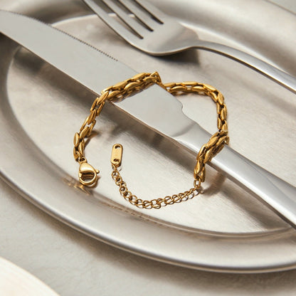 18k gold light luxury high - end bracelet - mavazie