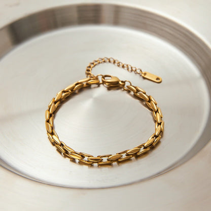 18k gold light luxury high - end bracelet - mavazie