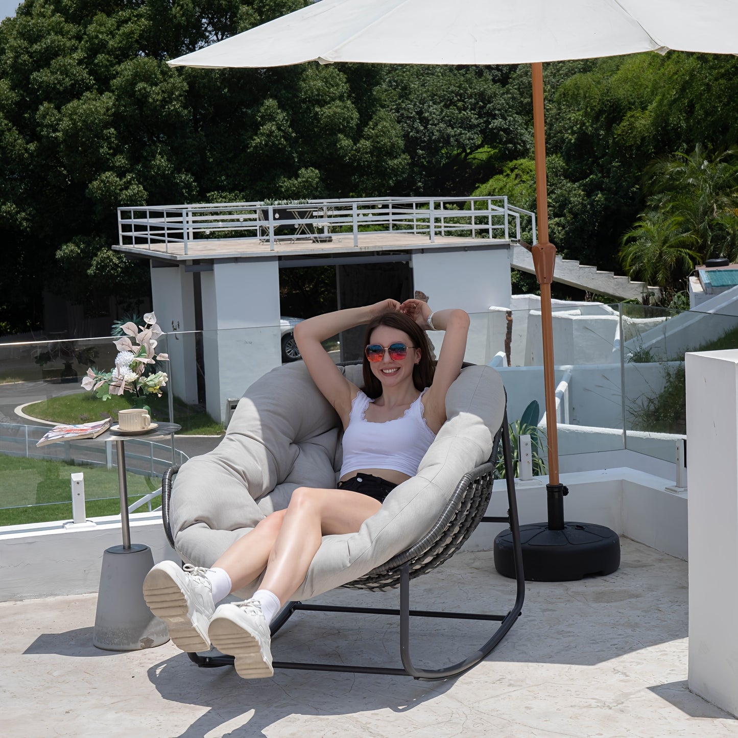 The Luxe Outdoor Rocker